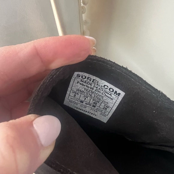 SOREL Jones of Arctic wedge bootie blackened brown size 9 - Picture 4 of 8